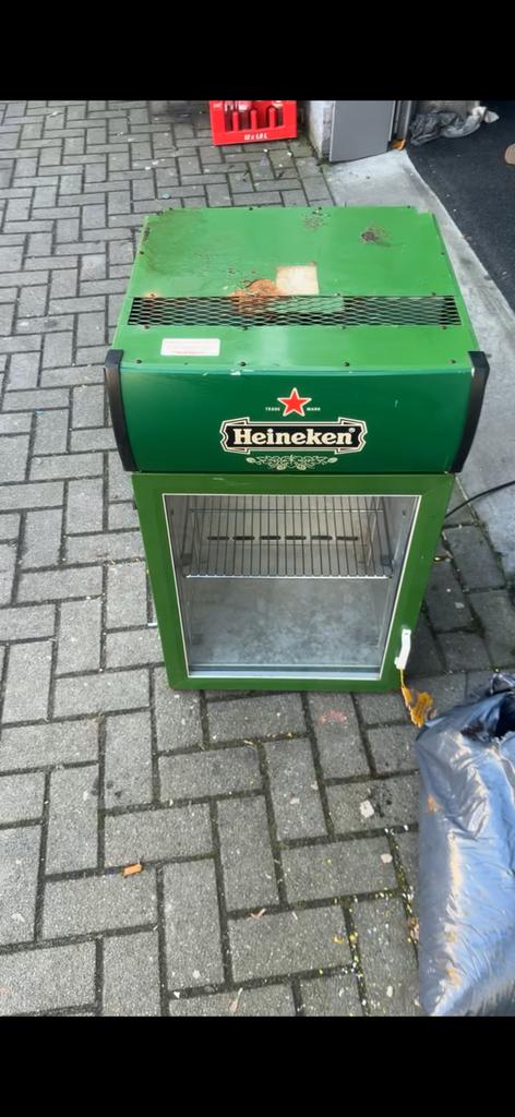 heineken koelkast, Ophalen of Verzenden, Zo goed als nieuw, Zilver, Staal