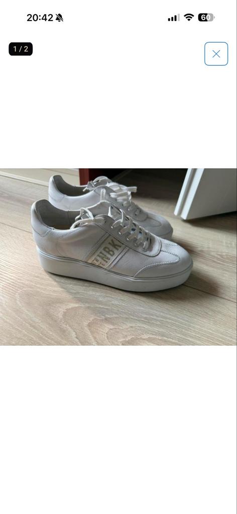 Witte NUBIKK Sneakers - Maat 39, Kleding | Dames, Schoenen, Ophalen of Verzenden, Zo goed als nieuw, Wit, Sneakers of Gympen