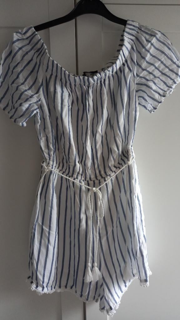 jumpsuit / Bershka, Kleding | Dames, Jumpsuits, Blauw, Maat 36 (S), Gedragen, Bershka