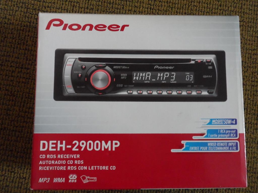 Pioneer autoradio CD RDS, DEH-2900MP, Ophalen of Verzenden, Zo goed als nieuw