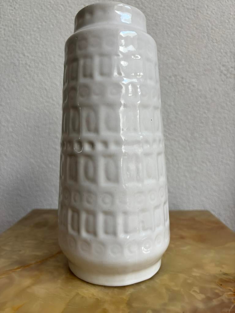 West-Germany vaas Scheurich Keramik ‘Inka’ 22 cm, Ophalen of Verzenden