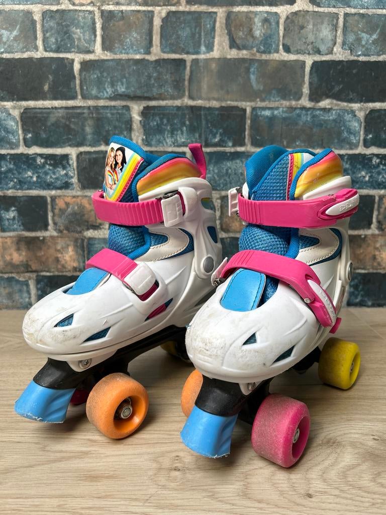 K3 rolschaatsen met beschermers - Maat verstelbaar, Ophalen, Kinderen, Verstelbaar, Gebruikt