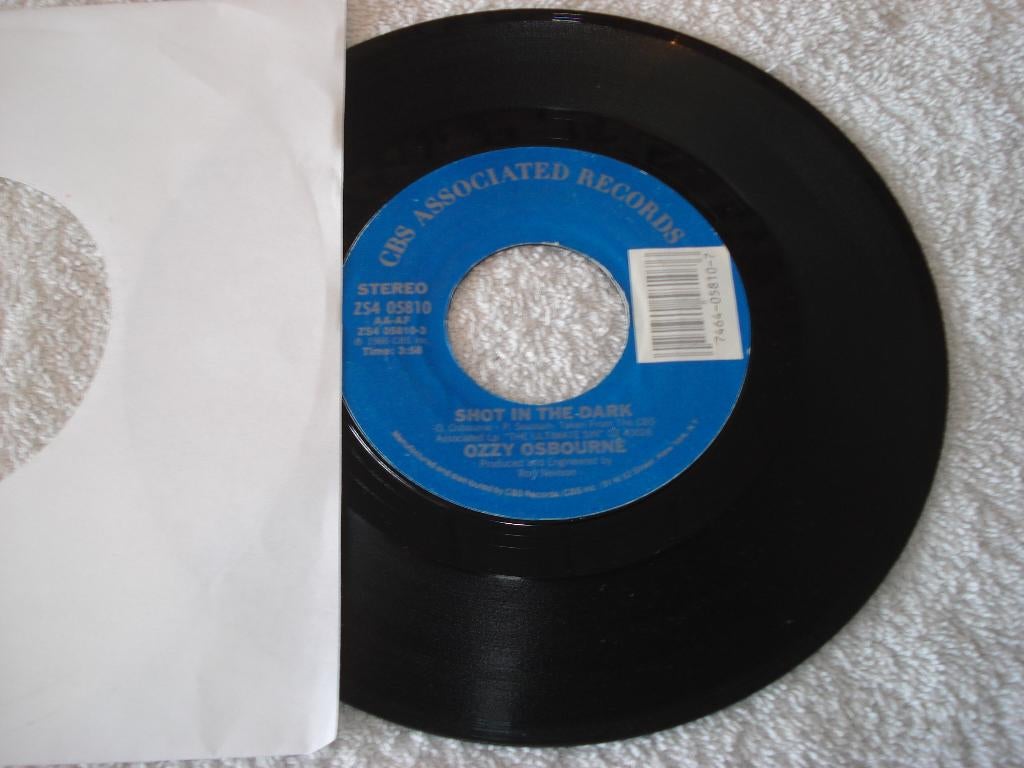 Ozzy Osbourne Black Sabbath  Shot in The Dark  Usa  Orgineel, Cd's en Dvd's, Vinyl Singles, Ophalen of Verzenden, Zo goed als nieuw
