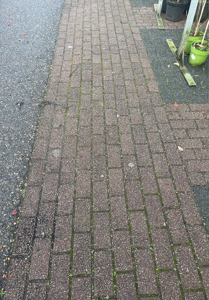 gebruikte beton klinkers bkk heide rood, Tuin en Terras, Tegels en Klinkers, Ophalen of Verzenden, Gebruikt, Beton, Klinkers