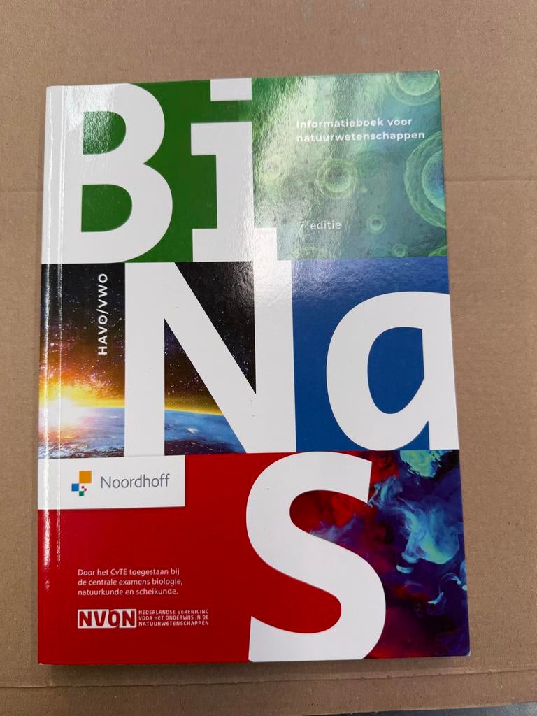 BiNaS HAVO/VWO 7e editie - Informatieboek nieuw, Boeken, Schoolboeken, Ophalen of Verzenden, Nieuw, VWO, Natuurkunde