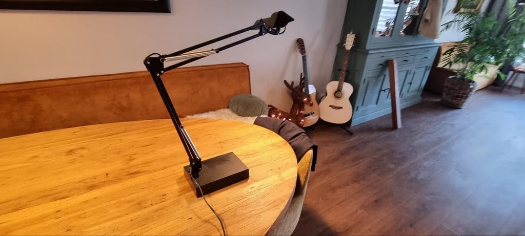 Luxo T88/T87 Architectenlamp - Zwart - Scandinavisch Design, Huis en Inrichting, Lampen | Tafellampen, Ophalen of Verzenden