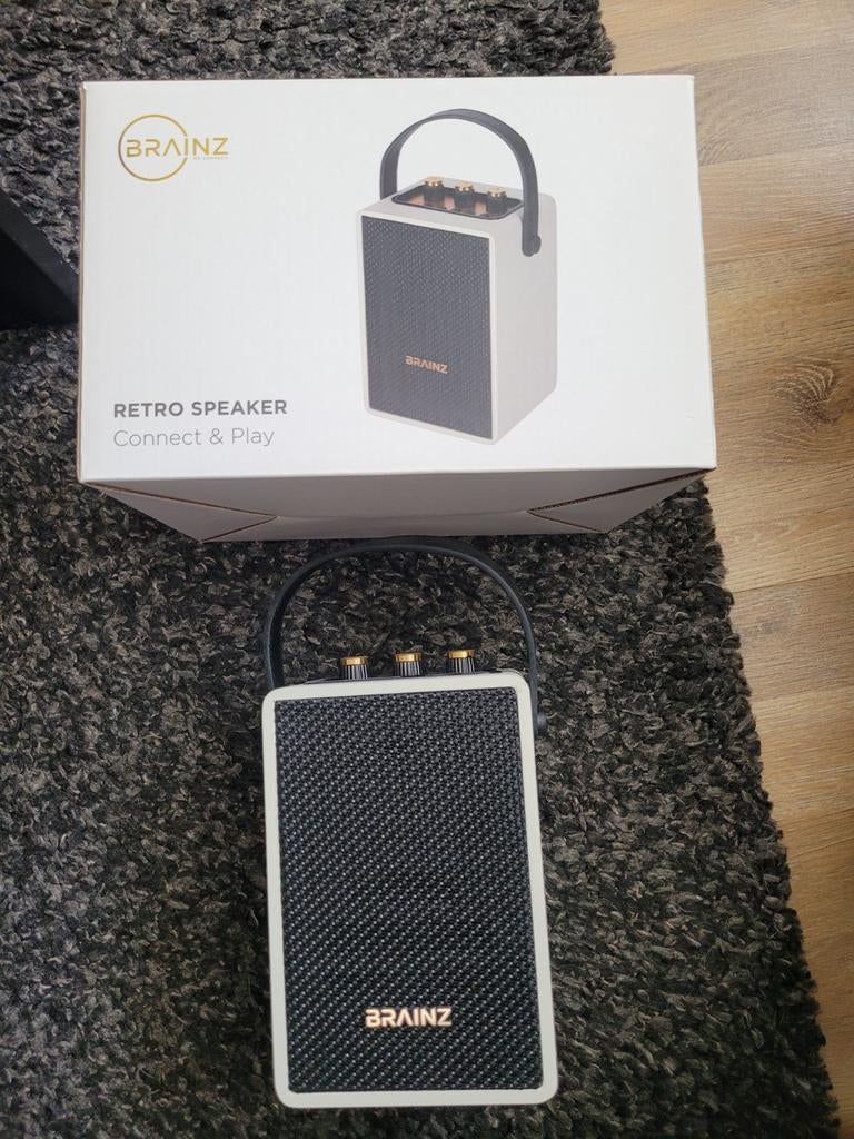 Brainz retro speaker  bluetooth model S190, Ophalen of Verzenden, Nieuw