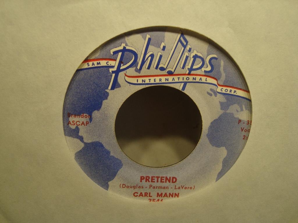 Carl Mann Pretend origineel Amerikaans, 7 inch, Single, Ophalen of Verzenden, Zo goed als nieuw