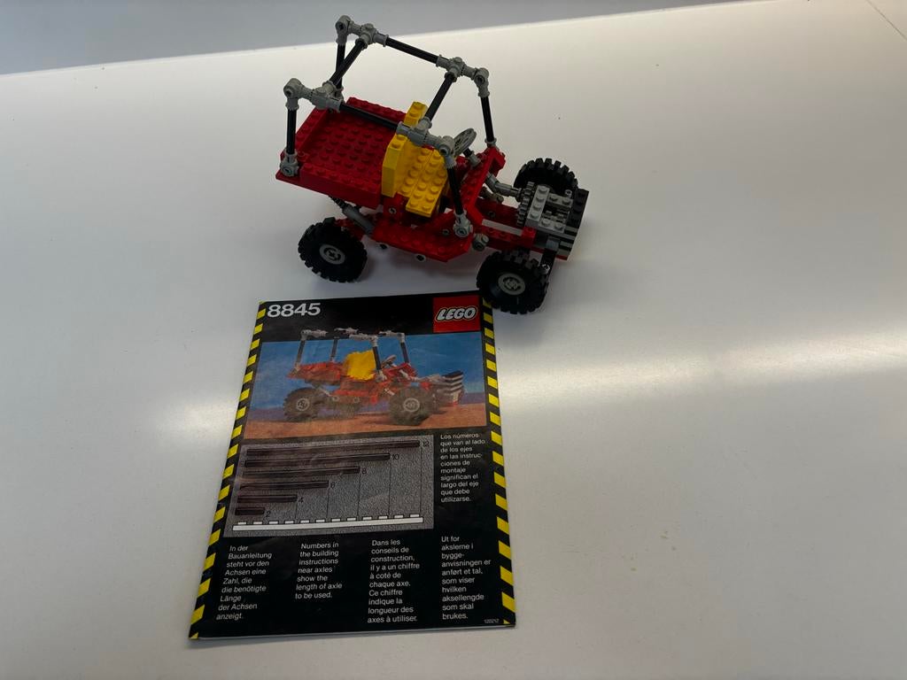 Lego Technic 8845 Dune Buggy (1984) Compleet met Instructie, Ophalen of Verzenden, Gebruikt, Complete set, Lego