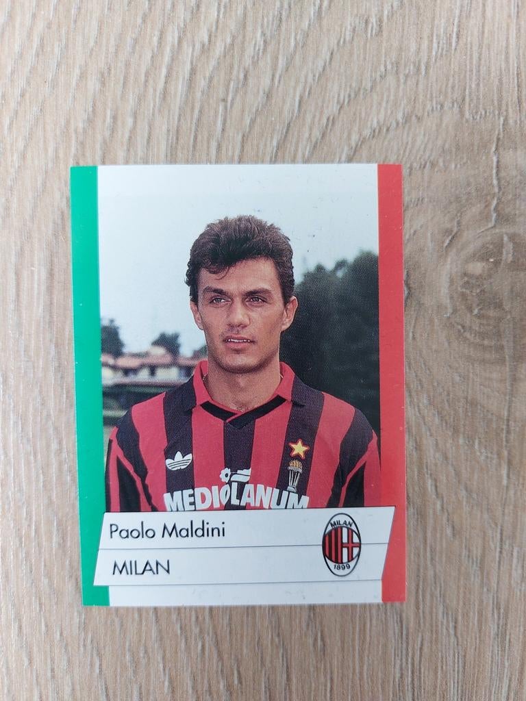 paolo maldini calcio flash 1992 ac milan geen panini, Verzamelen, Ophalen of Verzenden, Zo goed als nieuw, Buitenlandse clubs