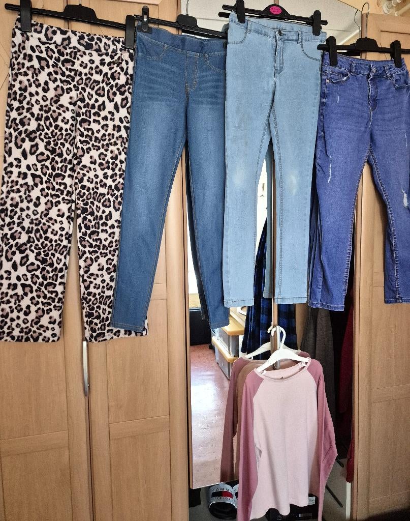 Pakketje meisjes kleding - maat 140/152 - broeken/jas/jurk, H&M/ Gap/Coolcat, Meisje, Ophalen of Verzenden, Zo goed als nieuw