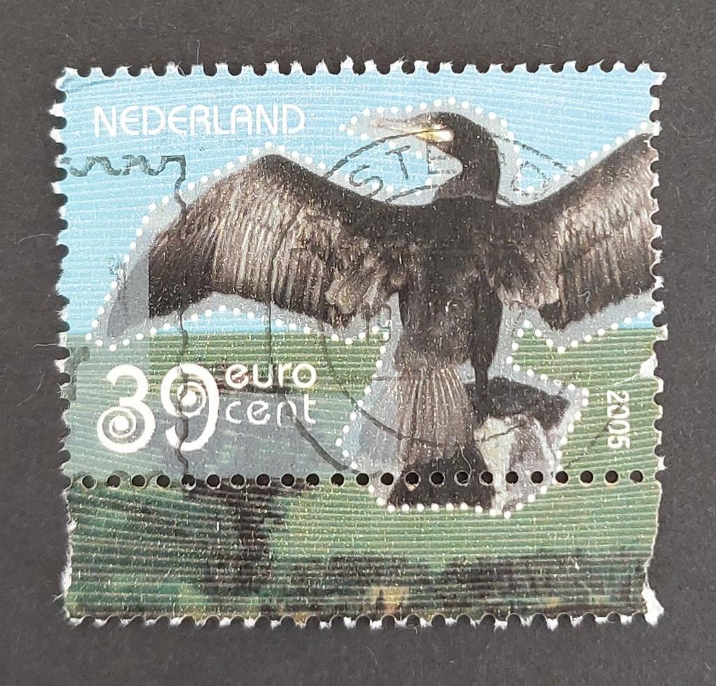 nvph 2335b gestempeld Aalscholver 2005, Verzenden, Na 1940, Gestempeld