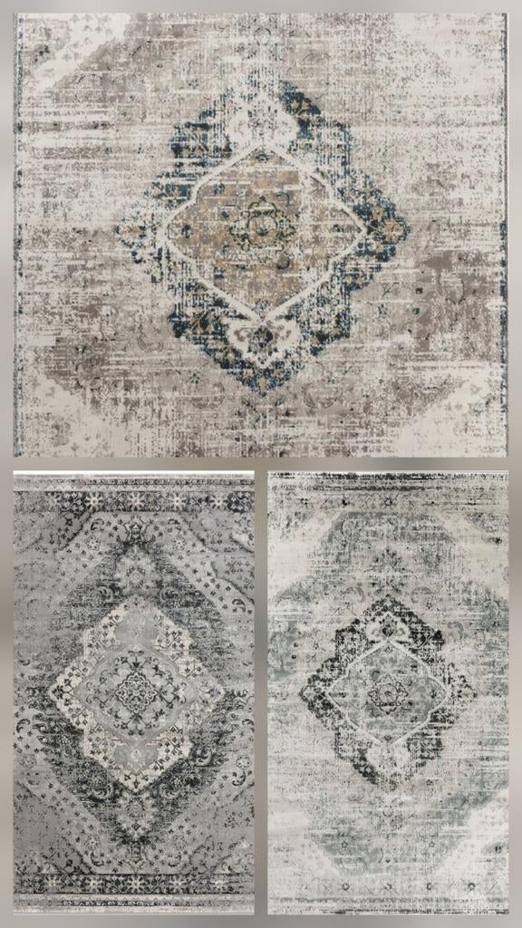 Karpet-kleed  50 EURO Nieuw 3 designs 160x230, Ophalen, Grijs, 150 tot 200 cm, Rechthoekig