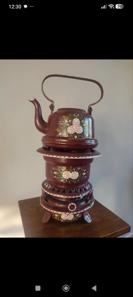 Vintage Handgeschilderd Petroleumstel, Ophalen