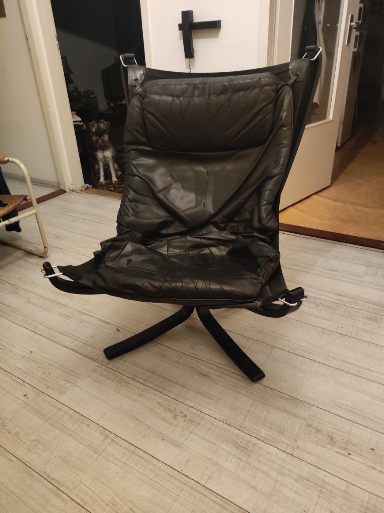 Falcon Chair (Laag model) van Sigurd Ressell, Ophalen, Gebruikt, 75 tot 100 cm, Iconische design stoel