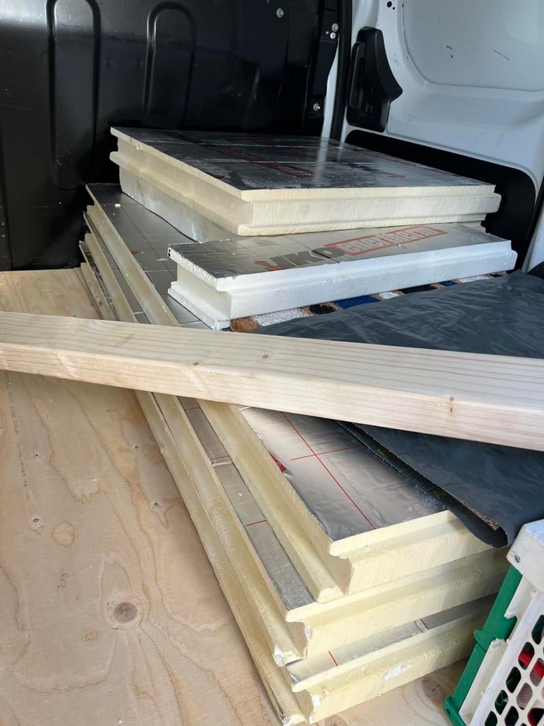 Isolatieplaten, Ophalen, 4 tot 8 cm, Zo goed als nieuw, Hardschuim (Pir)