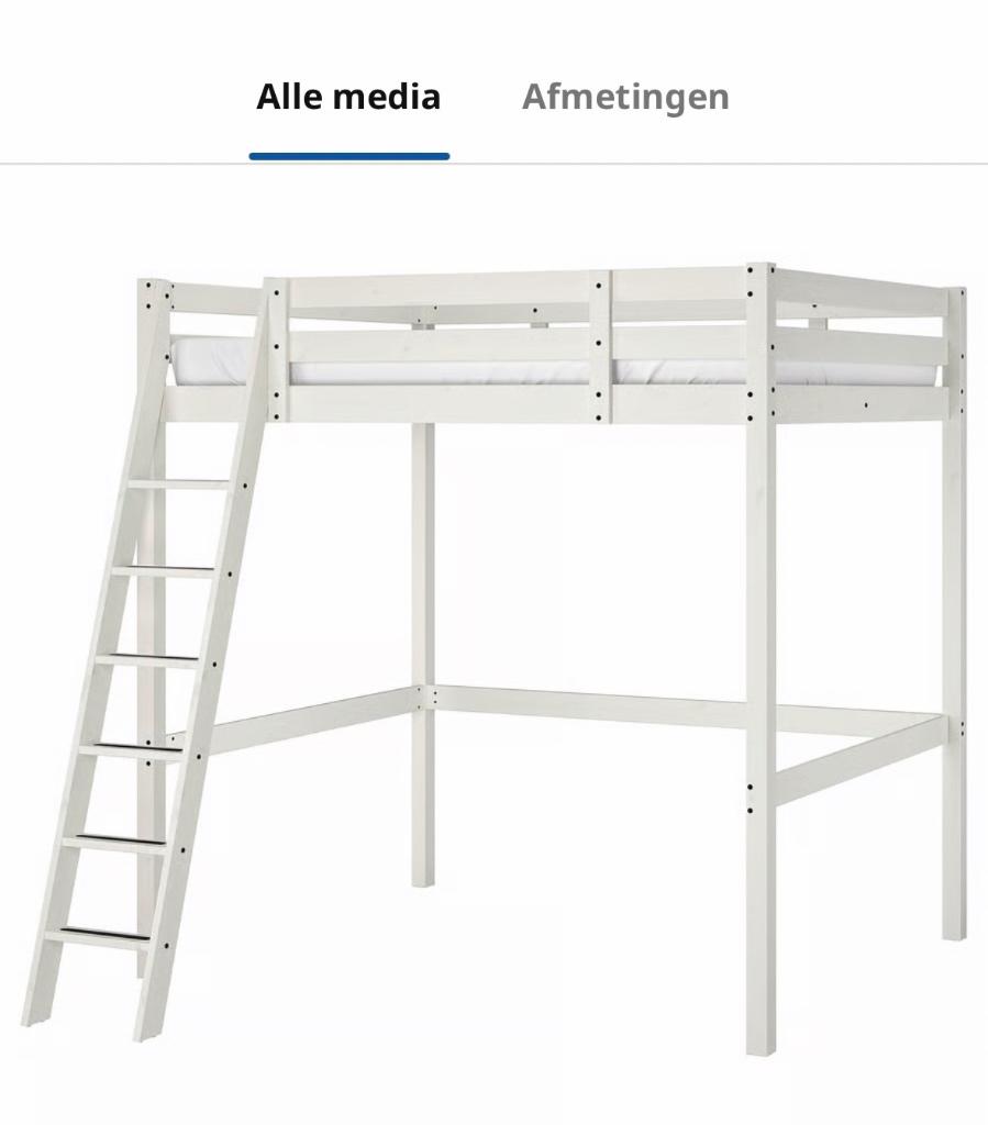 Ikea hoogslaper 2 persoons verlaagd, Ophalen, Gebruikt, Hoogslaper, 160 tot 180 cm