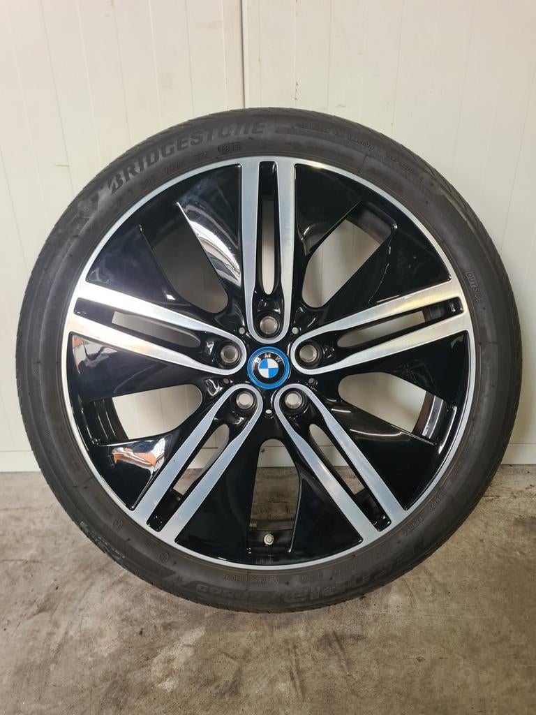 20' BMW i3 I01 Styling 430 breedset met zomerbanden, Ophalen, 155 mm, Banden en Velgen, Personenwagen