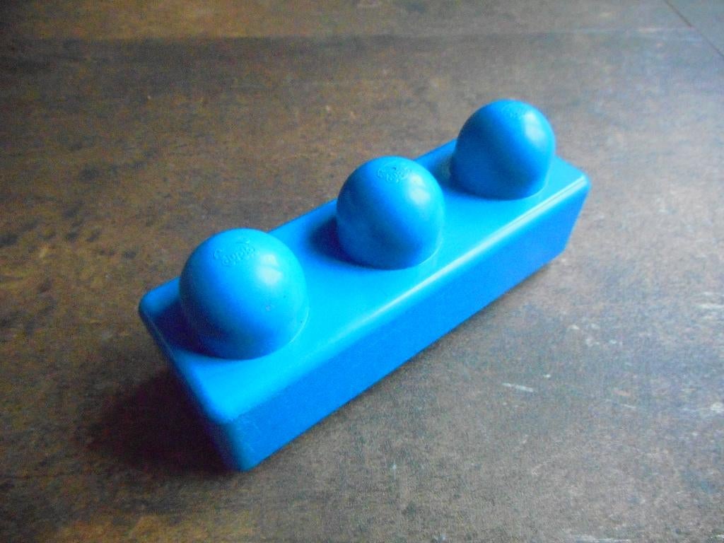 Lego Primo Brick 1x3 (zie foto's) 3, Ophalen of Verzenden, Gebruikt, Losse stenen, Lego Primo