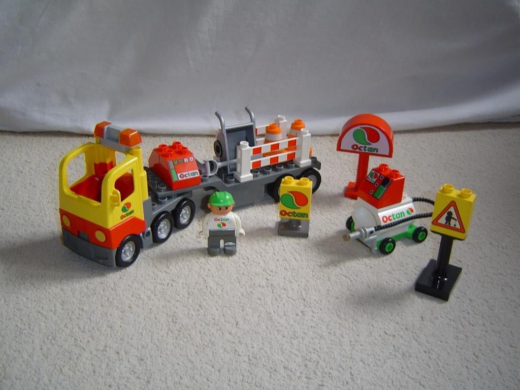 duplo wegwerkzaamheden truck octan, Ophalen of Verzenden, Gebruikt, Complete set, Duplo