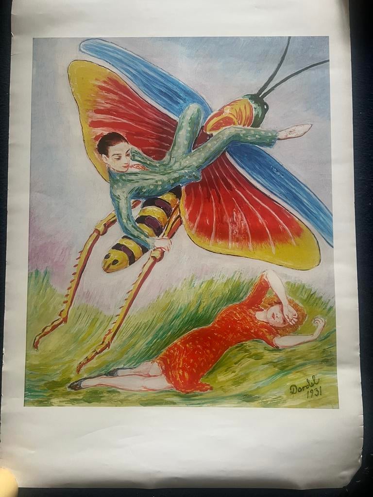 Vintage Poster Ikea The Grasshopper., Verzamelen, Rechthoekig Staand, Ophalen of Verzenden, Zo goed als nieuw, A1 t/m A3