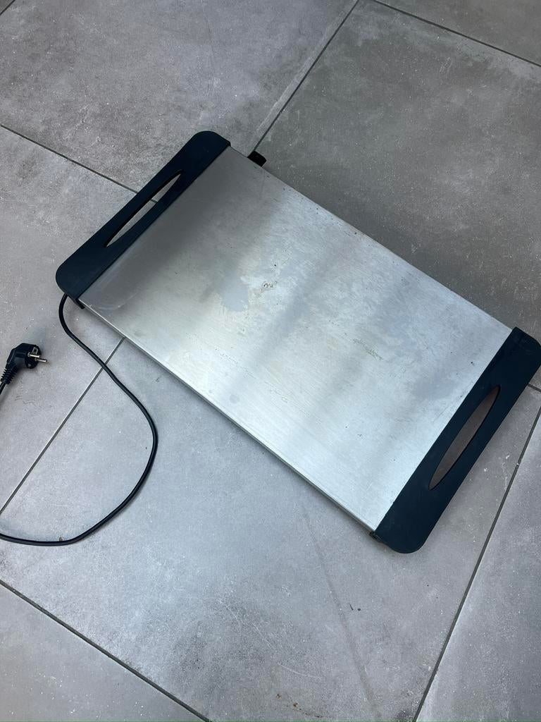 GROTE RVS WARMHOUDER WARMHOUDPLAAT WARMHOUD PLAAT, Ophalen of Verzenden, Zo goed als nieuw, 25 tot 50 cm, 100 tot 150 cm