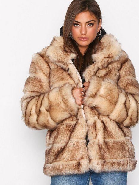 KOOPJE! *Nieuwe* bruine bontjas faux fur nep. Maat 38 (NE21), Ophalen of Verzenden, Nieuw, Maat 38/40 (M), Bruin