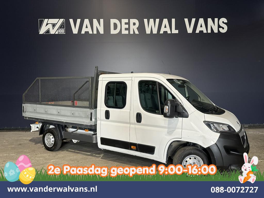 Peugeot Boxer 2.0 BlueHDI 130pk Pick up Dubbel Cabine Open l, Voorwielaandrijving, Stof, Gebruikt, 4 cilinders