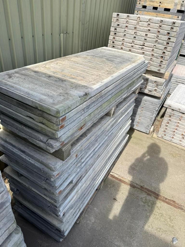 Kunststof steenschotten 175x65x5 cm C-keuze sterk  fundering, BHOVZ, Gebruikt, Tonny@mail-kunststofsteenschotten.nl, Ophalen of Verzenden