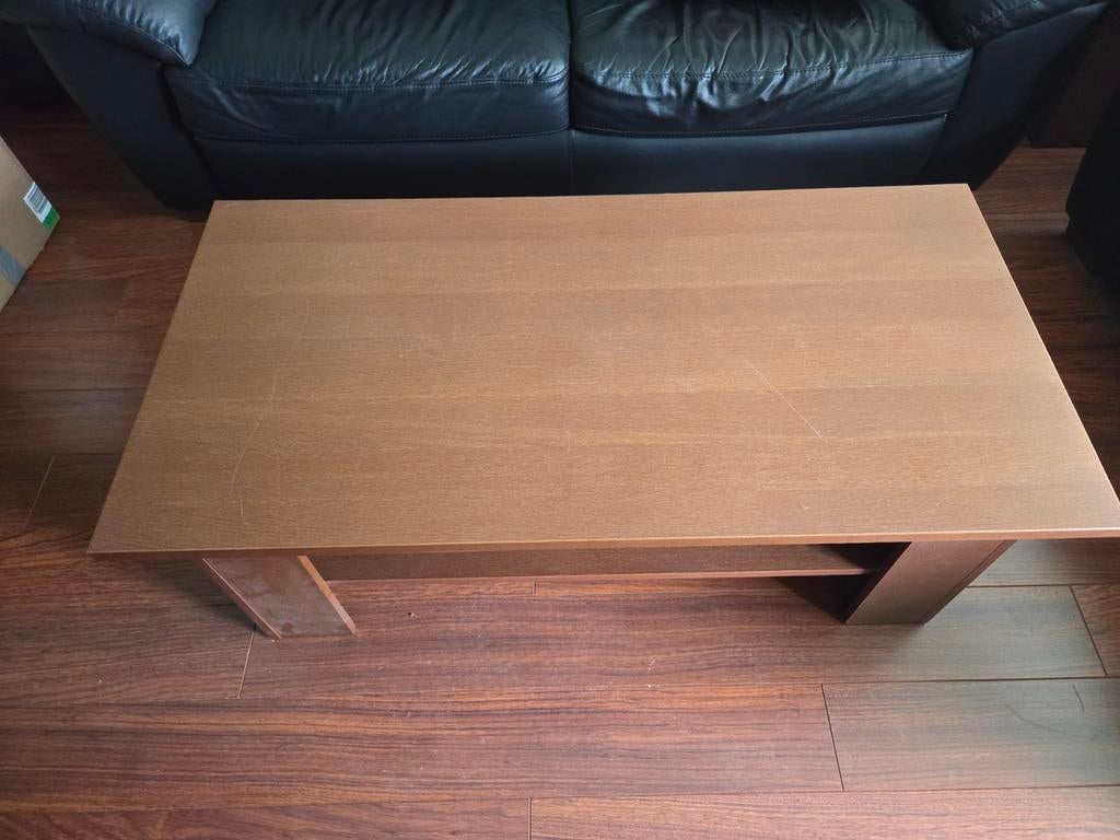 Salontafel met opbergruimte - Gebruikt, Huis en Inrichting, Ophalen, Gebruikt, 100 tot 150 cm, 50 tot 100 cm