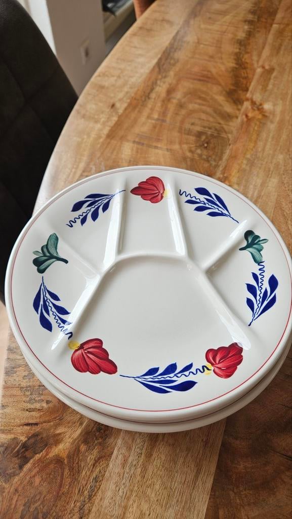 Boerenbont Gourmet/Fondueschalen - 5 stuks, Ophalen of Verzenden, Aardewerk, Boerenbont, Bord(en)