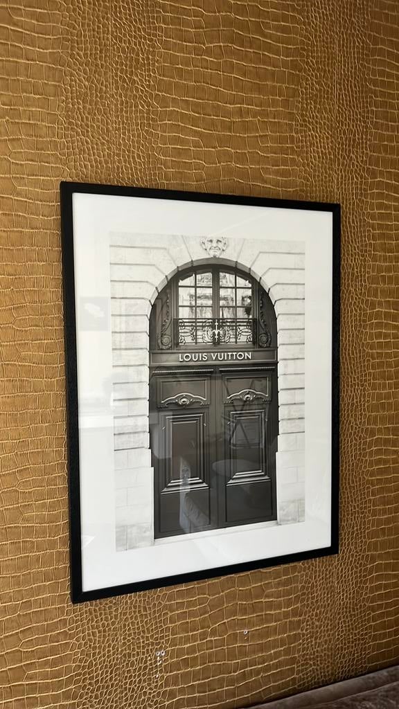 Schilderij/ afbeelding louis vuitton, Huis en Inrichting, Ophalen of Verzenden, Zo goed als nieuw, Hout, Minder dan 50 cm