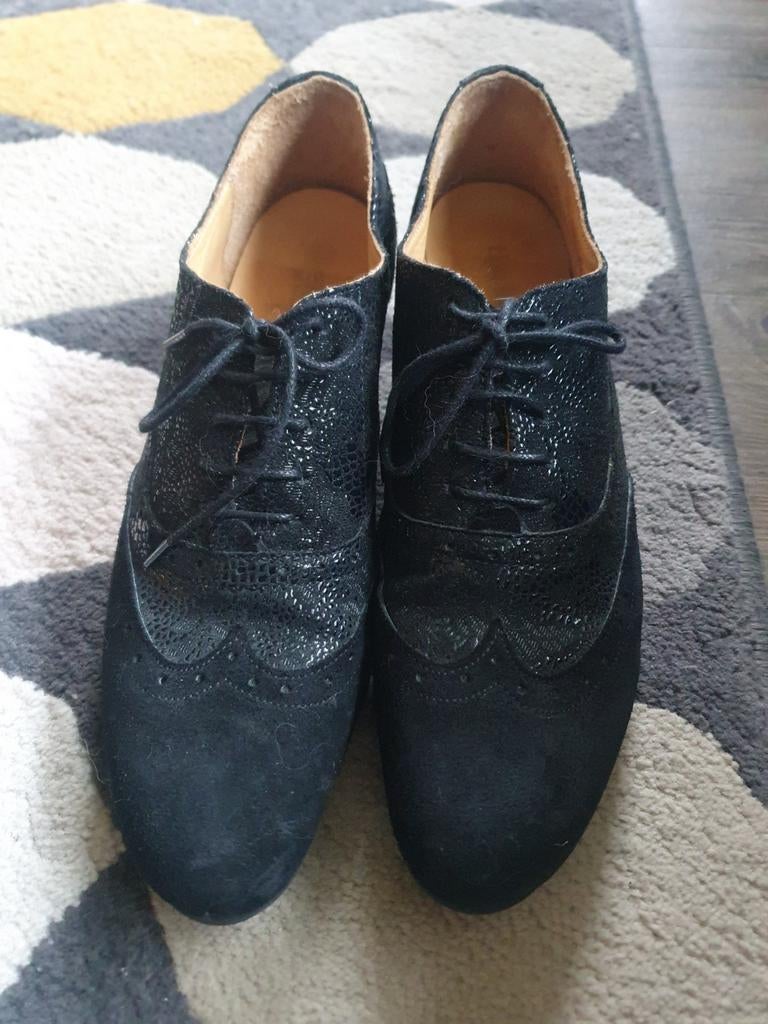 The Bird smalle veterschoenen dames maat 41.5, Ophalen of Verzenden, Zo goed als nieuw, Zwart