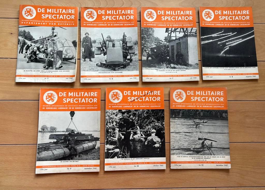 De Militaire Spectator - 1960 nrs. 5-10 en 12, Ophalen of Verzenden, Overige soorten, Nederland, Boek of Tijdschrift