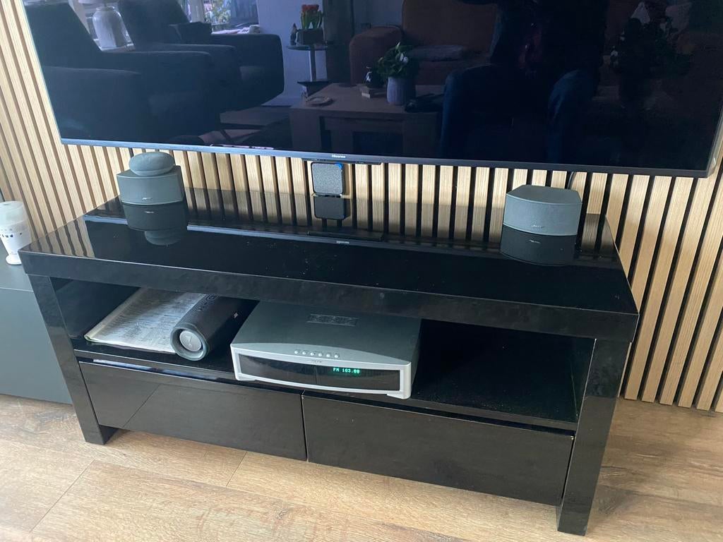 Bose 123 met mover en twee boxjes, Ophalen of Verzenden, Gebruikt, Tuner of Radio