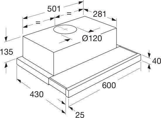 ETNA T4335TRVS (Afzuigkap) *Nieuw*, Nieuw, Ophalen of Verzenden, ETNA 1, ETNA
