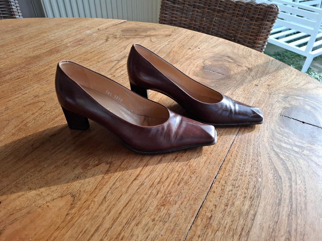 Fraaie bruine pumps maat 38,5., Kleding | Dames, Schoenen, Pumps, Bruin, Ophalen of Verzenden, Zo goed als nieuw