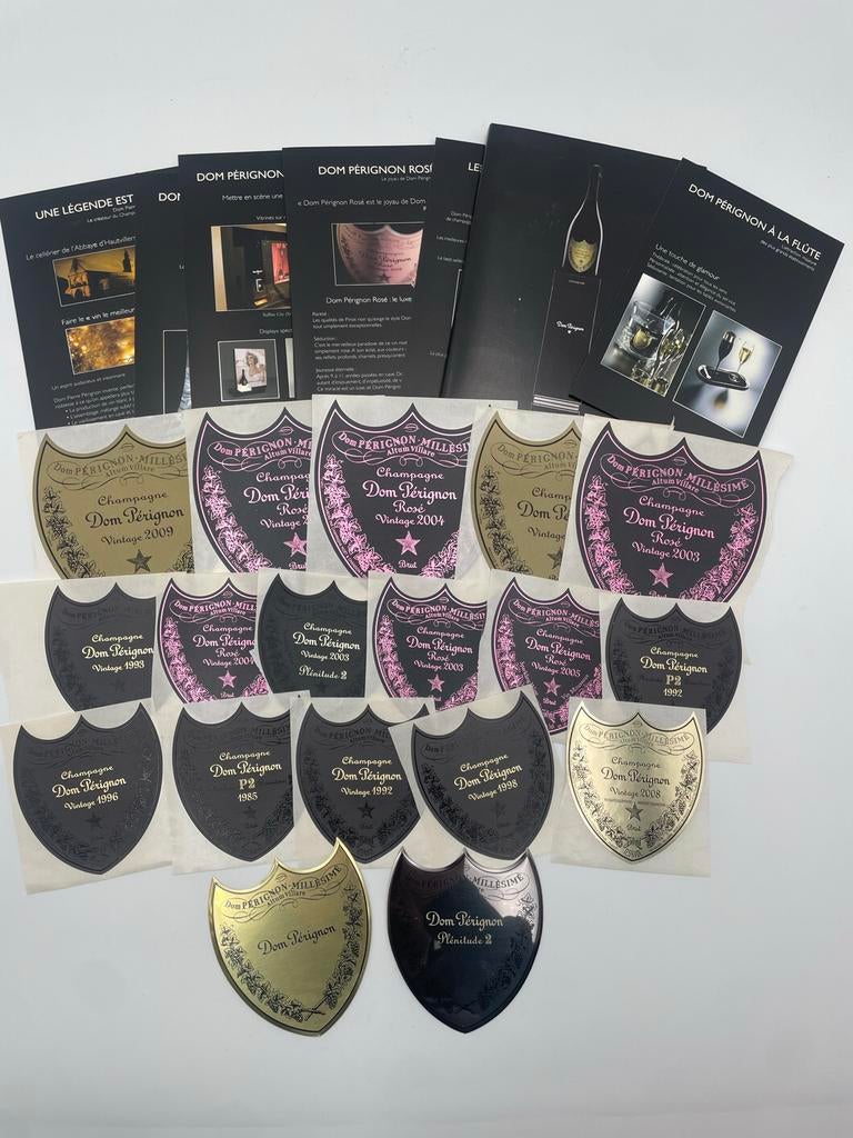 Dom Perignon stickers en metalen labels, Ophalen of Verzenden, Nieuw, Overige typen