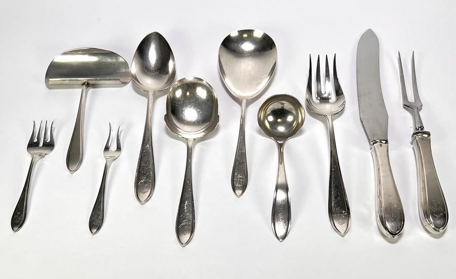 1010. Zilveren bestek, 20e eeuw, Ophalen of Verzenden
