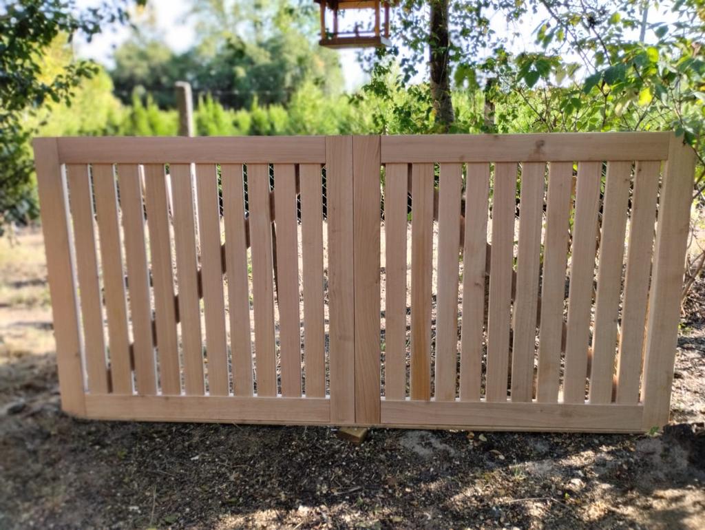 Massief eiken hekwerk eiken sierhek eiken poort, Tuin en Terras, Ophalen of Verzenden, Nieuw, Hout