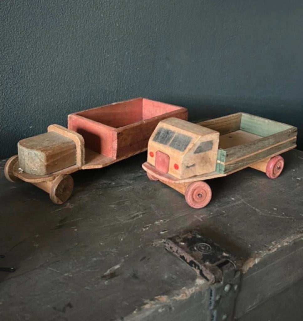 Twee oude franse auto’s jaren 60, Antiek en Kunst, Ophalen of Verzenden