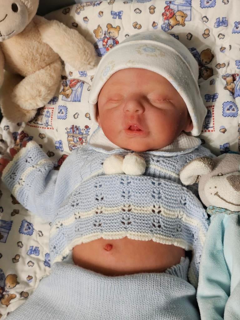 Full body silicone jongetje Calimero, Ophalen of Verzenden, Zo goed als nieuw, Pop