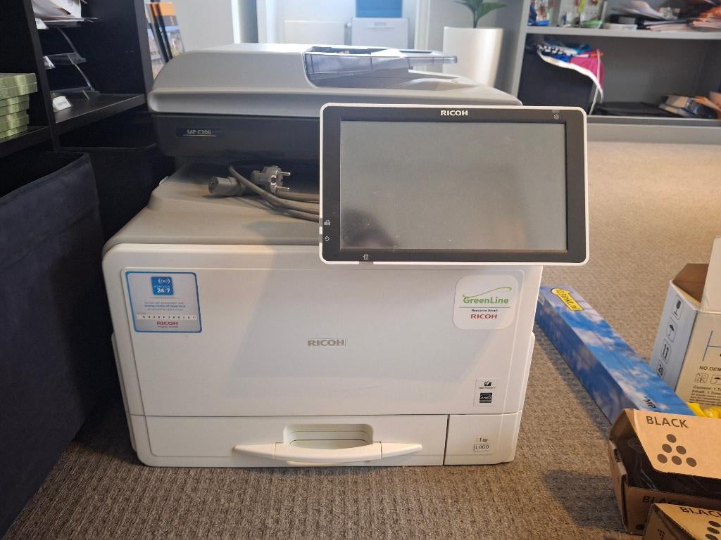 RICOH MP 306 printer scanner kopieerapparaat, Computers en Software, Printers, Gebruikt, All-in-one, Kleur printen, Kopieren, Scannen