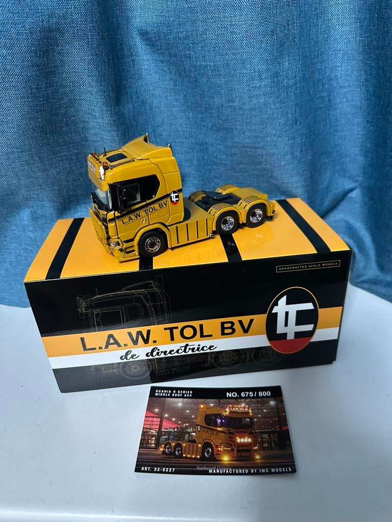 Scania De directrice l a w tol 1:50, Ophalen of Verzenden, Zo goed als nieuw, Bus of Vrachtwagen, Tekno