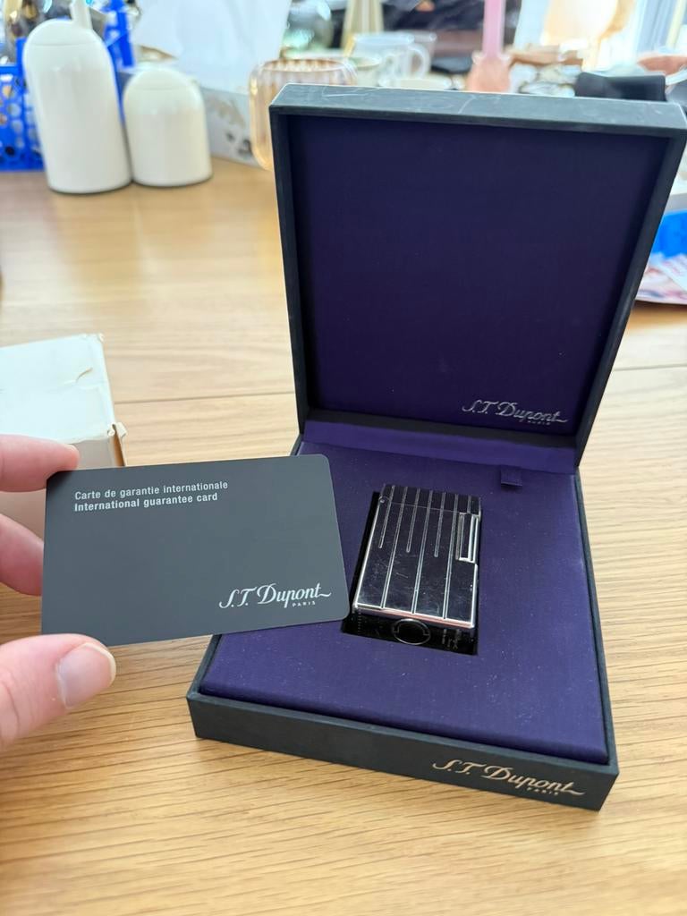 S.T. Dupont Perspective 2000 aansteker – met certificaat, Ophalen of Verzenden, Zo goed als nieuw