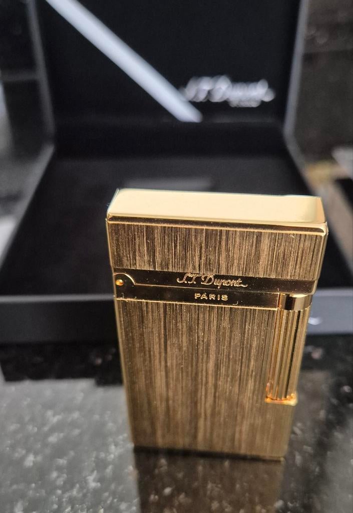 Prachtige Luxe  gouden S.T Dupont aansteker, Ophalen of Verzenden, Aansteker