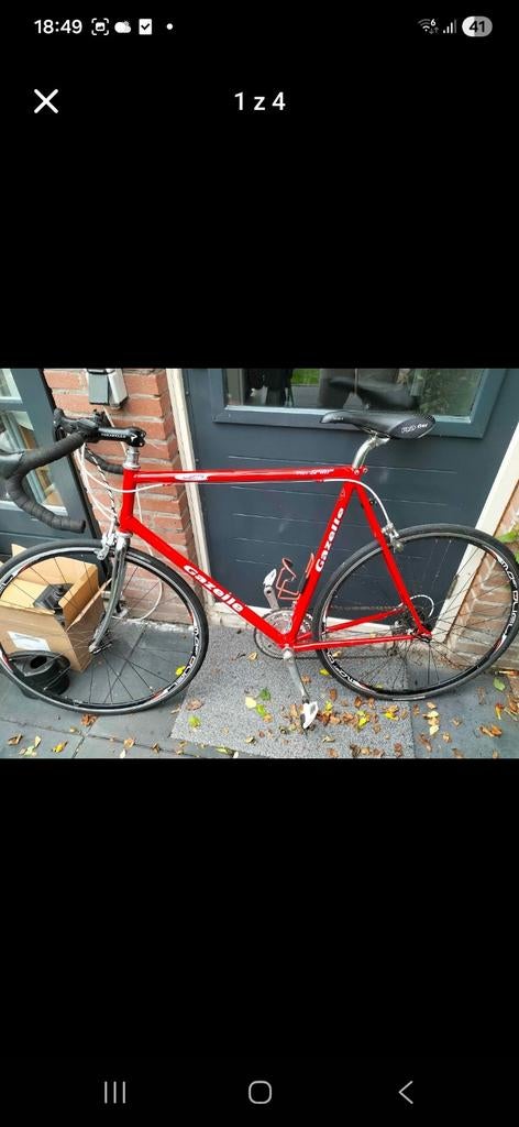 Gazelle Trapezi Racing Gold 531 racefiets, Fietsen en Brommers, Fietsen | Racefietsen, Ophalen