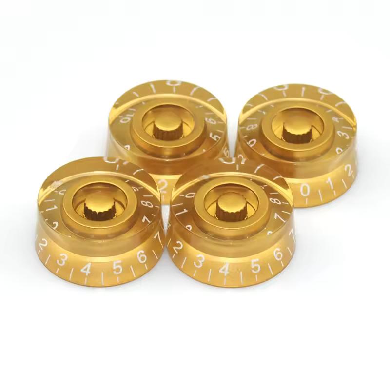 (4pcs) speed knobs glad rond goud, Moku Custom Guitars, Nieuw, 4613CB, Ophalen of Verzenden