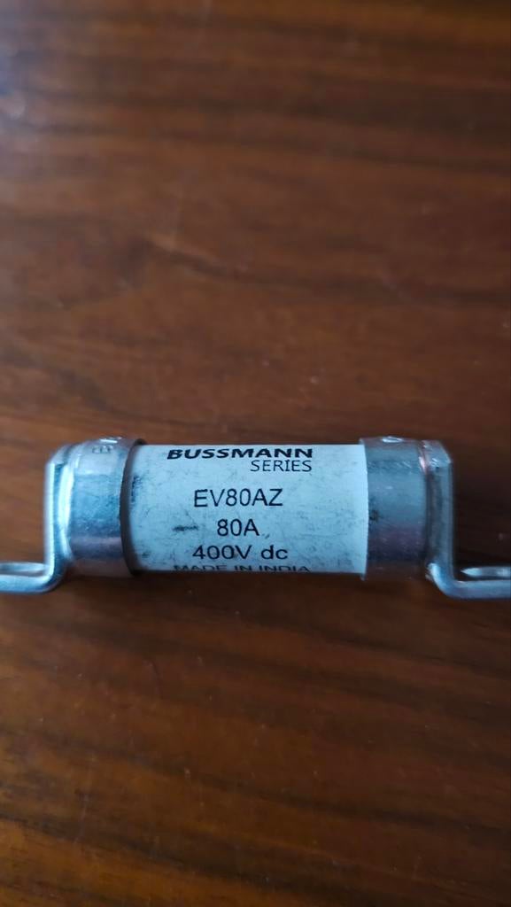 Bussmann EV80AZ 80A 400V dc zekering, Auto-onderdelen, Elektronica en Kabels, Nieuw, Ophalen of Verzenden