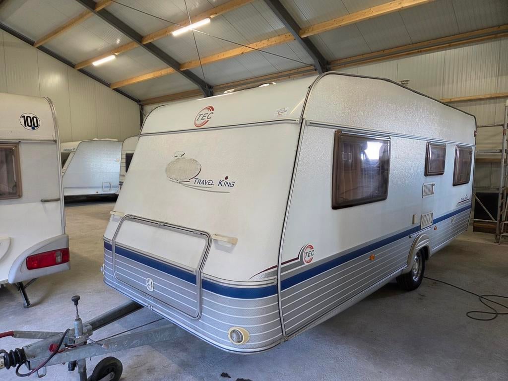 Tec 540 Travel King ,bj 2005 ,enkele bedden,rondzit,luifel, Particulier, 5 tot 6 meter, Tot en met 4, 1000 - 1250 kg